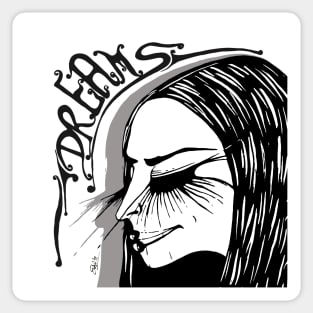 Dreams Black & White - Sticker